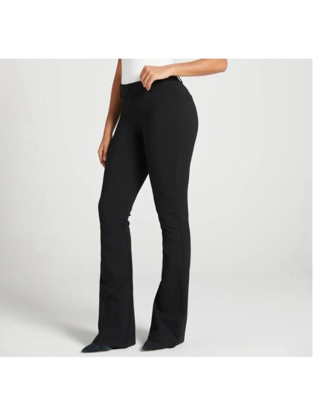 Betabrand Yoga Dress Bootcut Pants Black Size 3X